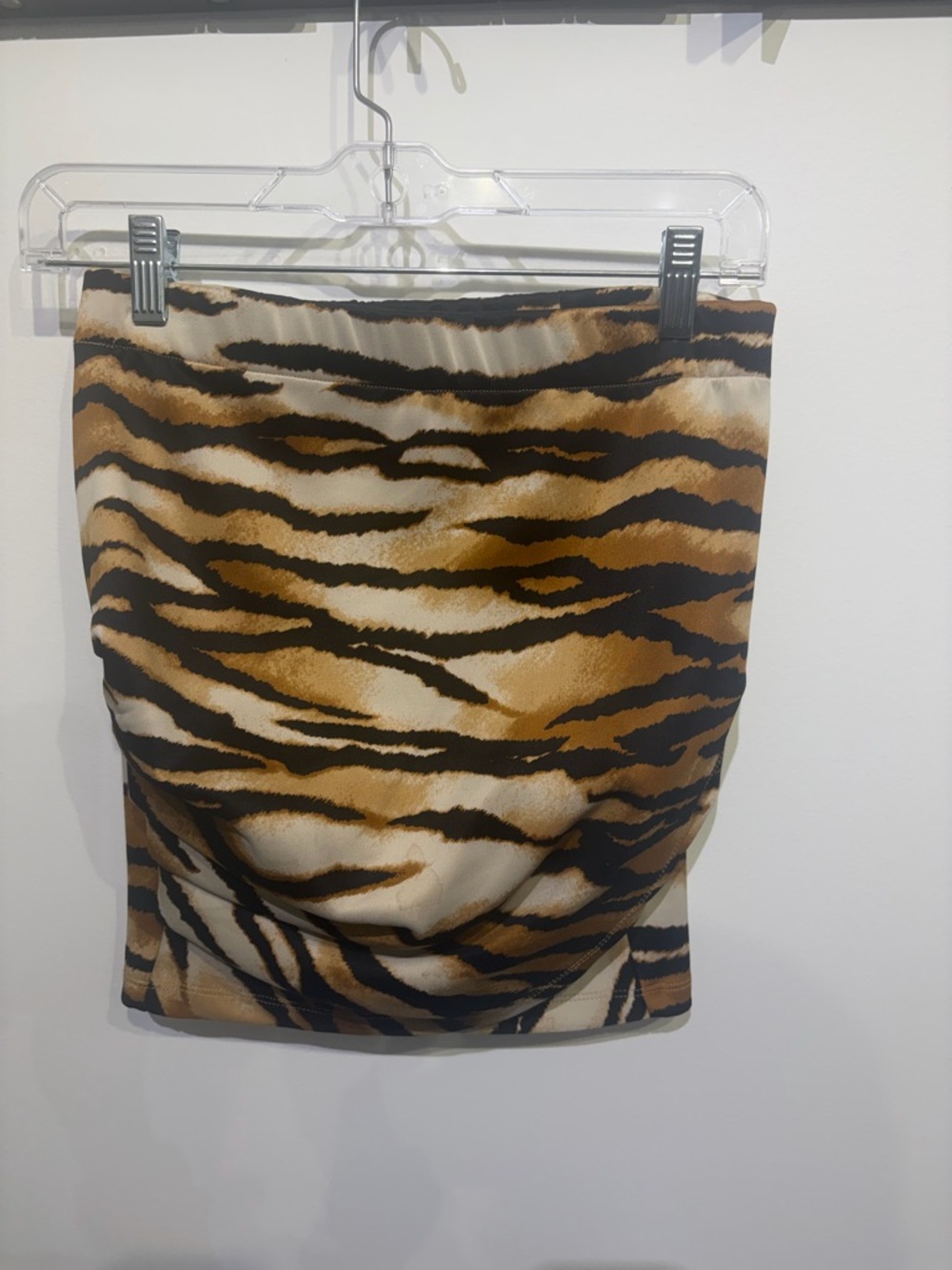 Lovers + Friends Animal Print Midi Skirt in Brown and Black